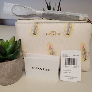 NWT Authentic Coach Lipstick Wristlet